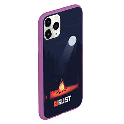 Чехол iPhone 11 Pro матовый Rust, цвет: 3D-фиолетовый — фото 2
