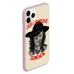 Чехол iPhone 11 Pro матовый Gust survive smehow, цвет: 3D-розовый — фото 2