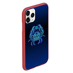 Чехол iPhone 11 Pro матовый Знаки Зодиака Рак, цвет: 3D-красный — фото 2