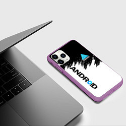 Чехол iPhone 11 Pro матовый DETROIT BECOME HUMAN, цвет: 3D-фиолетовый — фото 2