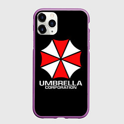 Чехол iPhone 11 Pro матовый UMBRELLA CORP, цвет: 3D-фиолетовый