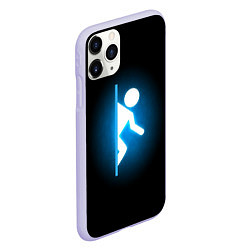 Чехол iPhone 11 Pro матовый Portal, цвет: 3D-светло-сиреневый — фото 2