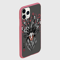 Чехол iPhone 11 Pro матовый Princess Mononoke, цвет: 3D-малиновый — фото 2