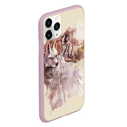 Чехол iPhone 11 Pro матовый Princess Mononoke, цвет: 3D-розовый — фото 2