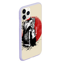 Чехол iPhone 11 Pro матовый Принцесса Мононоке, цвет: 3D-светло-сиреневый — фото 2