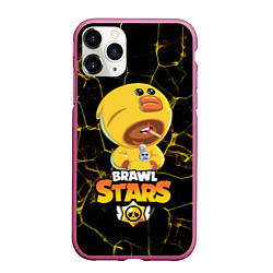 Чехол iPhone 11 Pro матовый BRAWL STARS SALLY LEON, цвет: 3D-малиновый