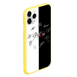 Чехол iPhone 11 Pro матовый STRAY KIDS, цвет: 3D-желтый — фото 2