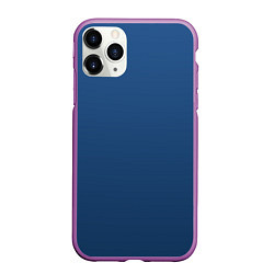 Чехол iPhone 11 Pro матовый 19-4052 Classic Blue, цвет: 3D-фиолетовый