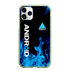 Чехол iPhone 11 Pro матовый DETROIT BECOME HUMAN, цвет: 3D-салатовый