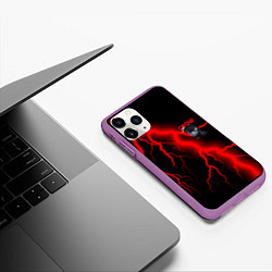 Чехол iPhone 11 Pro матовый Brawl Stars CROW, цвет: 3D-фиолетовый — фото 2