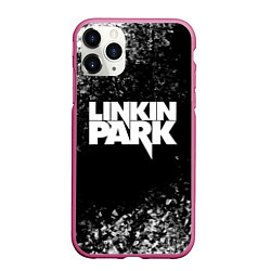 Чехол iPhone 11 Pro матовый Linkin Park, цвет: 3D-малиновый