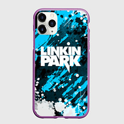 Чехол iPhone 11 Pro матовый Linkin Park, цвет: 3D-фиолетовый