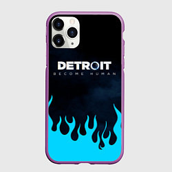Чехол iPhone 11 Pro матовый DETROIT: BECOME HUMAN, цвет: 3D-фиолетовый