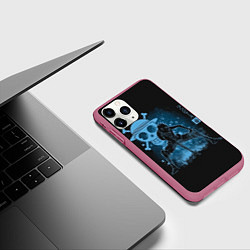 Чехол iPhone 11 Pro матовый One Piece, цвет: 3D-малиновый — фото 2