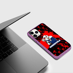 Чехол iPhone 11 Pro матовый UNDERTALE, цвет: 3D-фиолетовый — фото 2