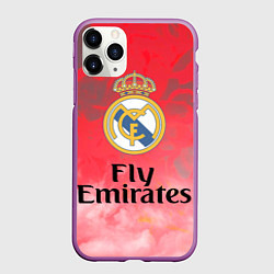 Чехол iPhone 11 Pro матовый Реал Мадрид, цвет: 3D-фиолетовый