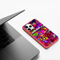 Чехол iPhone 11 Pro матовый Billie eilish, цвет: 3D-красный — фото 2