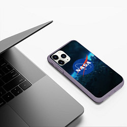 Чехол iPhone 11 Pro матовый NASA, цвет: 3D-серый — фото 2
