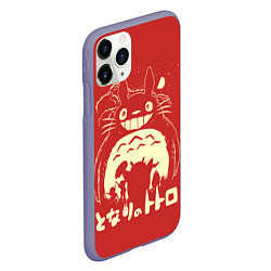 Чехол iPhone 11 Pro матовый Totoro, цвет: 3D-серый — фото 2