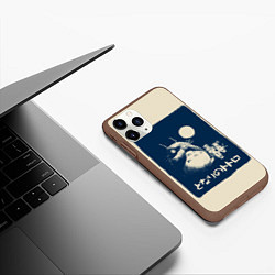 Чехол iPhone 11 Pro матовый My Neighbor Totoro, цвет: 3D-коричневый — фото 2