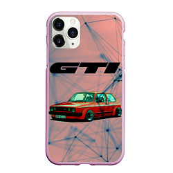 Чехол iPhone 11 Pro матовый Volkswagen, цвет: 3D-розовый