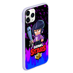 Чехол iPhone 11 Pro матовый BRAWL STARS BIBI, цвет: 3D-светло-сиреневый — фото 2