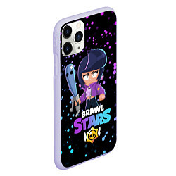 Чехол iPhone 11 Pro матовый BRAWL STARS BIBI, цвет: 3D-светло-сиреневый — фото 2