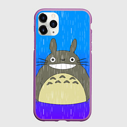 Чехол iPhone 11 Pro матовый Мой сосед Тоторо, цвет: 3D-фиолетовый