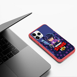 Чехол iPhone 11 Pro матовый BRAWL STARS BIBI, цвет: 3D-красный — фото 2