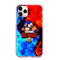 Чехол iPhone 11 Pro матовый Brawl Stars El Primo, цвет: 3D-розовый