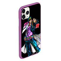 Чехол iPhone 11 Pro матовый JOJOS BIZARRE ADVENTURE, цвет: 3D-фиолетовый — фото 2