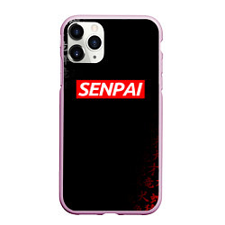 Чехол iPhone 11 Pro матовый СЕМПАЙ - SENPAI, цвет: 3D-розовый