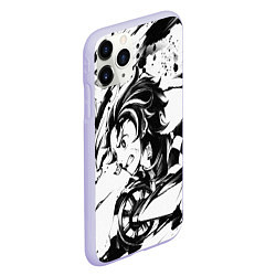 Чехол iPhone 11 Pro матовый KIMETSU NO YAIBA, цвет: 3D-светло-сиреневый — фото 2