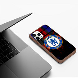 Чехол iPhone 11 Pro матовый Chelsea, цвет: 3D-коричневый — фото 2