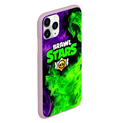 Чехол iPhone 11 Pro матовый BRAWL STARS, цвет: 3D-розовый — фото 2