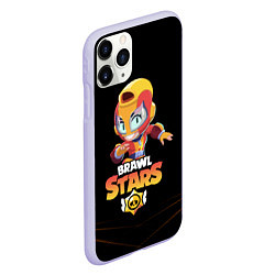 Чехол iPhone 11 Pro матовый BRAWL STARS MAX, цвет: 3D-светло-сиреневый — фото 2