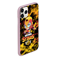 Чехол iPhone 11 Pro матовый BRAWL STARS MAX, цвет: 3D-розовый — фото 2