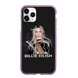 Чехол iPhone 11 Pro матовый BILLIE EILISH, цвет: 3D-фиолетовый