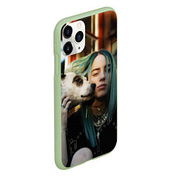 Чехол iPhone 11 Pro матовый BILLIE EILISH, цвет: 3D-салатовый — фото 2