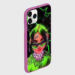 Чехол iPhone 11 Pro матовый BILLIE EILISH, цвет: 3D-фиолетовый — фото 2