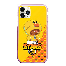 Чехол iPhone 11 Pro матовый BRAWL STARS SALLY LEON, цвет: 3D-розовый