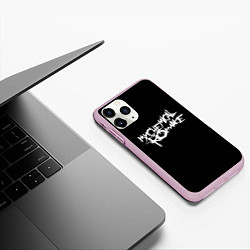 Чехол iPhone 11 Pro матовый My Chemical Romance spider, цвет: 3D-розовый — фото 2