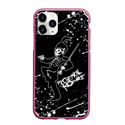 Чехол iPhone 11 Pro матовый My Chemical Romance, цвет: 3D-малиновый