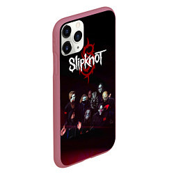 Чехол iPhone 11 Pro матовый Slipknot, цвет: 3D-малиновый — фото 2