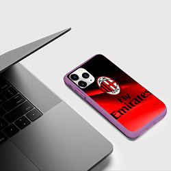 Чехол iPhone 11 Pro матовый Милан, цвет: 3D-фиолетовый — фото 2