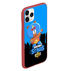 Чехол iPhone 11 Pro матовый BRAWL STARS EL BROWN, цвет: 3D-красный — фото 2