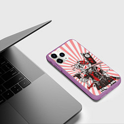 Чехол iPhone 11 Pro матовый Убийца розового солнца, цвет: 3D-фиолетовый — фото 2