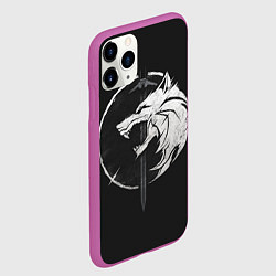 Чехол iPhone 11 Pro матовый The Witcher 3: Wild Hunt, цвет: 3D-фиолетовый — фото 2