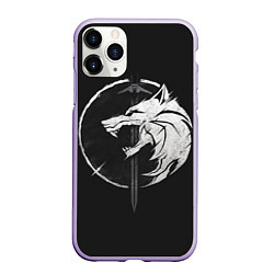 Чехол iPhone 11 Pro матовый The Witcher 3: Wild Hunt, цвет: 3D-светло-сиреневый