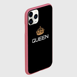 Чехол iPhone 11 Pro матовый Королева, цвет: 3D-малиновый — фото 2